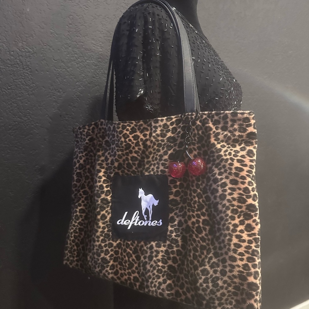 Deftones Velvet Leopard Tote Bag